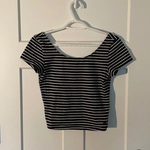 AE black&white soft crop top